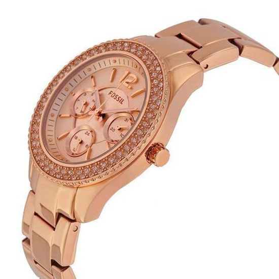 Fossil es3590 rose gold best sale