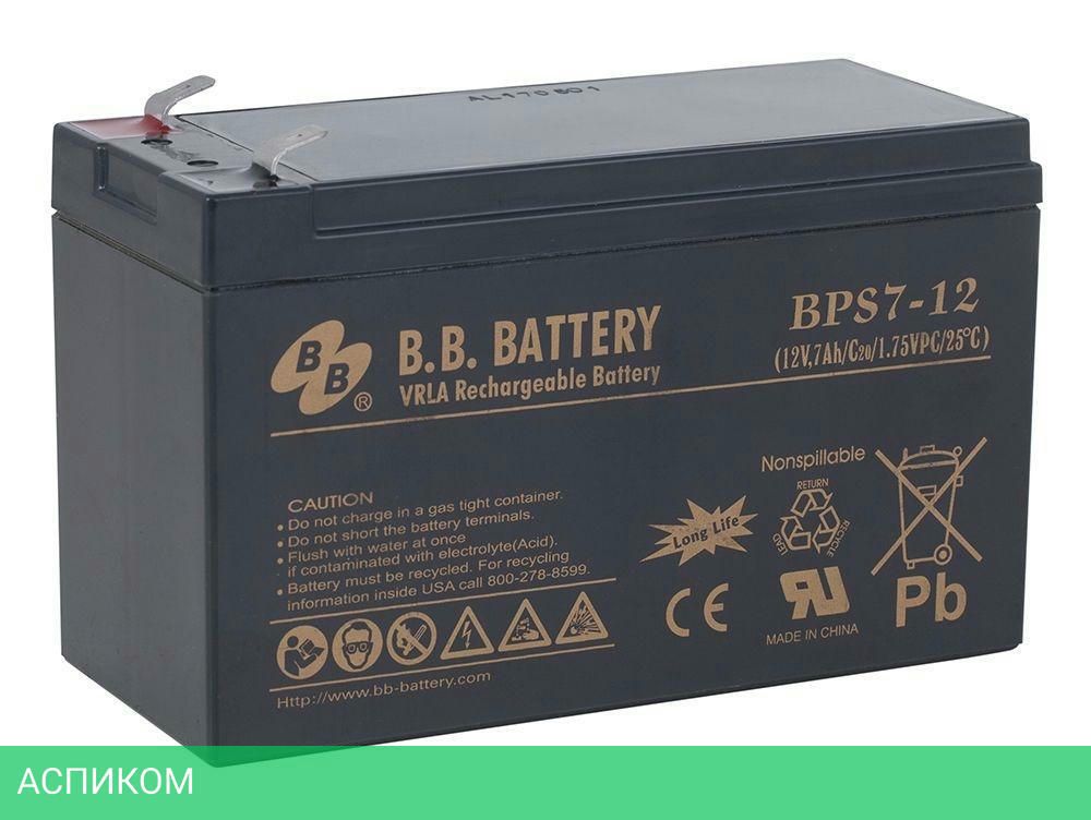 Аккумулятор для ИБП B.B. Battery BPS 7-12