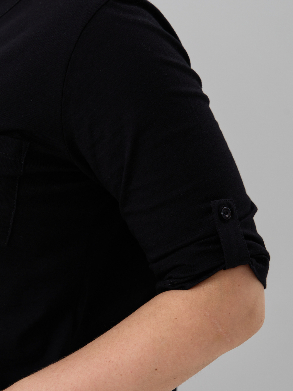 Блузка БЛ-131/фламли-черный