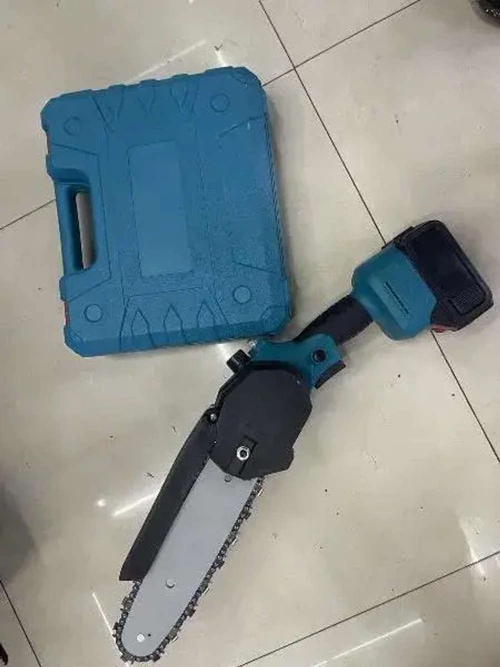 Пила цепная аккумуляторная 8» (21В, 4Ач Li-ion аккум. 2шт, ЗУ) MGT-8K