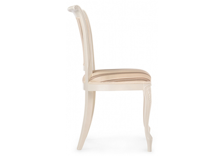 Стул деревянный Woodville Амбертин молочный, агата серая, ножки белые