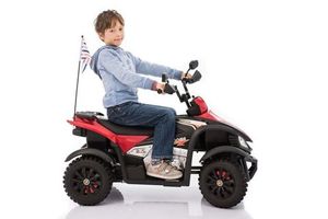 Детский электроквадроцикл Joy Automatic Yamaha Raptor красный