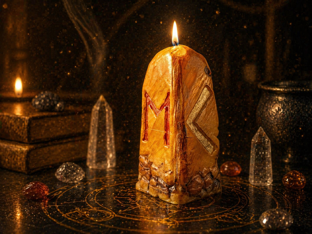 Свеча-руностав "Удача в исполнении желаний"