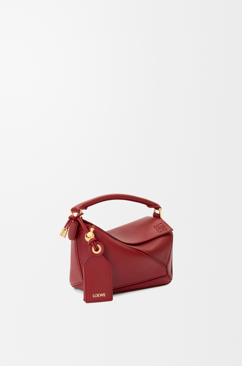 Loewe Сумка-мини Puzzle Featherlight из овечьей кожи наппа, красный
