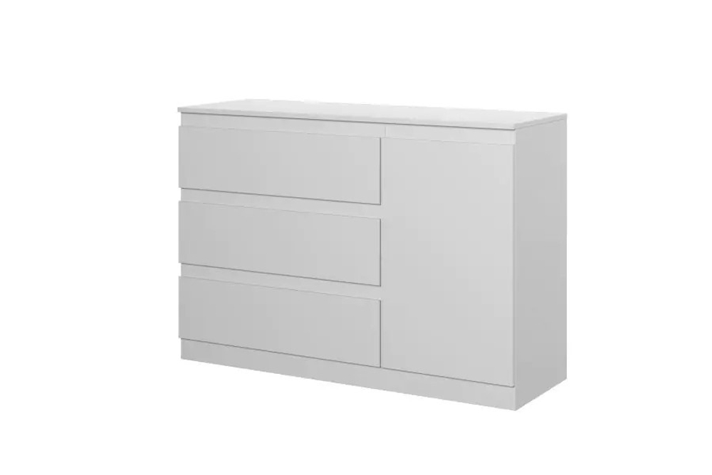 Комод MALM Т-7 Stern Белый снег 8685 BS 123*43*86 см, Белый   Фиеста