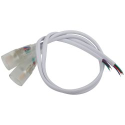 Набор коннекторов ЭРА LS-connector-18mm-RGB-D-IP68-bath для термостойкой светодиодной ленты, 2 шт. | Светодиодная лента для бани и сауны 24В 3 года и аксессуары