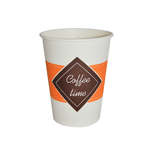 Стакан бумажный 350 мл для горячего Coffee time 50 шт 20/1000 ЛП