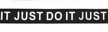 Лента репсовая с рисунком JUST DO IT шир.15мм