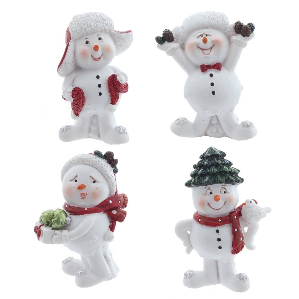 GAEM Фигурка декоративная "Снеговик", L3,5 W2,5 H5 см, 4в.
