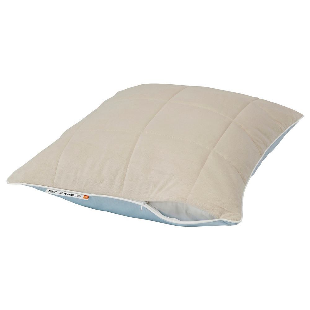 IKEA KEJSAROLVON  (ИКЕА КЕЙСАРОЛВОН)  -  Защитная наволочка, бежево-голубая, 50x60 см
