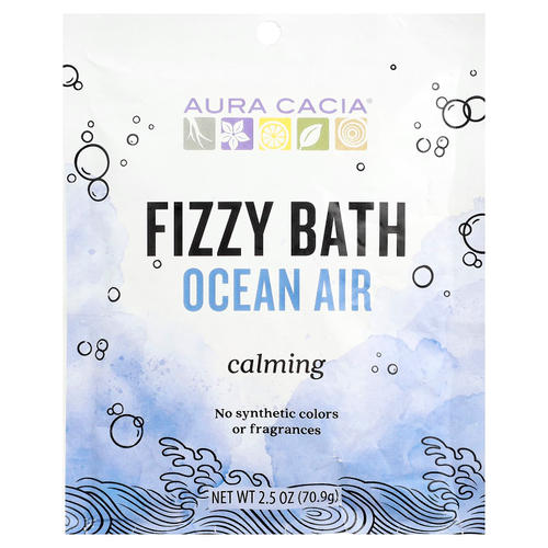 Aura Cacia, Fizzy Bath, океанический воздух, 70,9 г (2,5 унции)