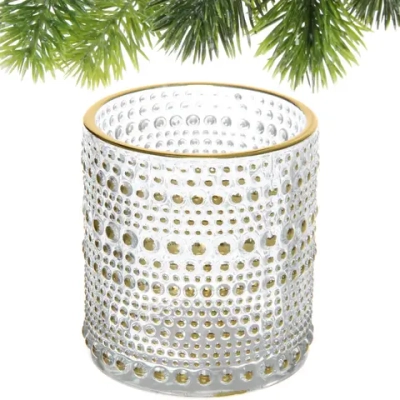 Подсвечник «Хрустальный блеск» 7*7,8 см, Белый