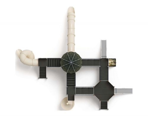 Детский игровой комплекс Карнавал Шанхай ДИК 2.22.05-02 H=1200 H=2000, винтовой скат