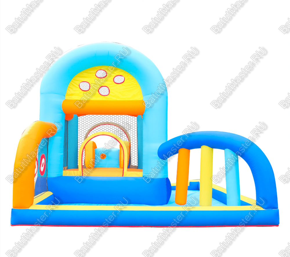 Батут для детей для дома "Веселая игра" 4*4*2,5 м