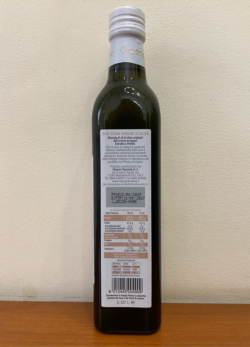 Оливковое масло Clemente Il Borgo Extra Virgen 0,5 л, Италия