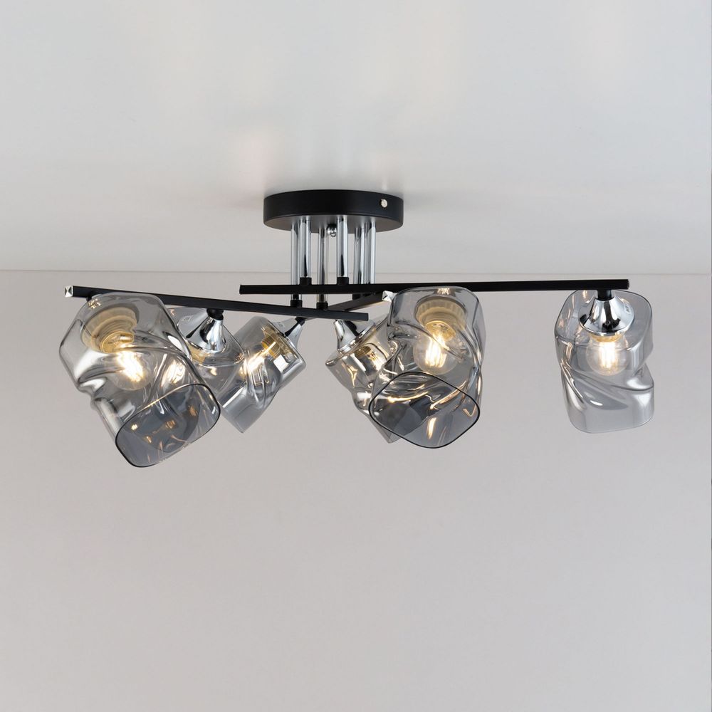 Citilux Клаус CL134165 Люстра потолочная Чёрная