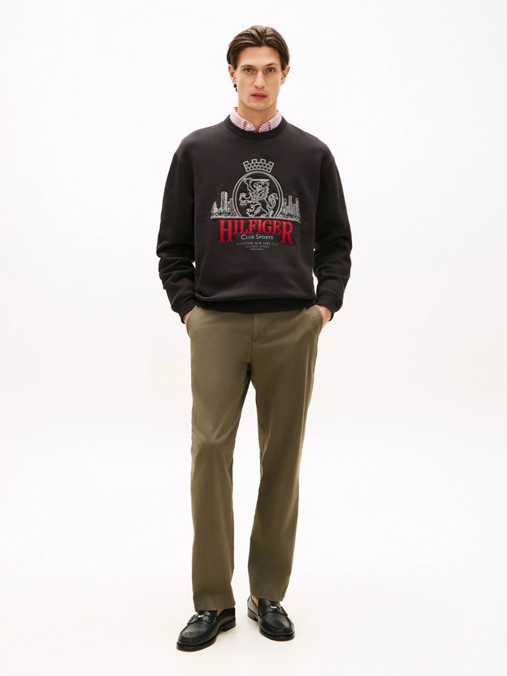 Свитшот Tommy Hilfiger Embroidered Crest Logo Black