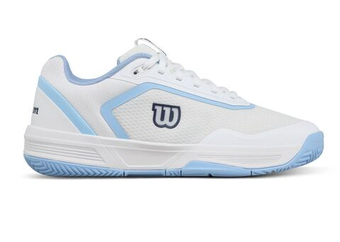 Женские Кроссовки теннисные Wilson Court Glide - white/airy blue/navy blazer