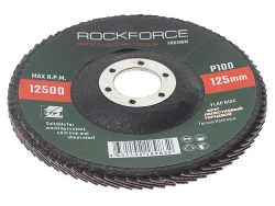 Диск лепестковый торцевой 125х22мм P100 ROCKFORCE RF-FD5100M