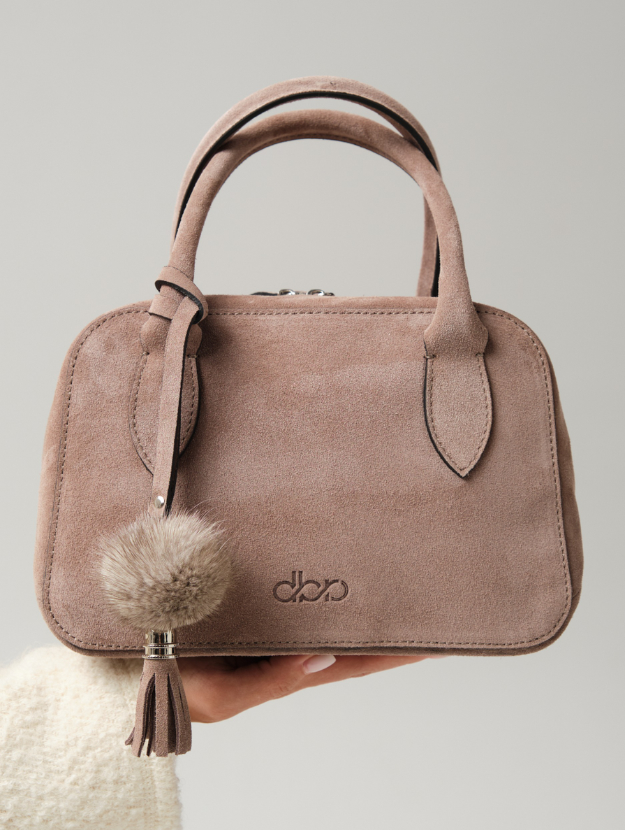 Замшевая сумка Polly DBR 31348 капучино