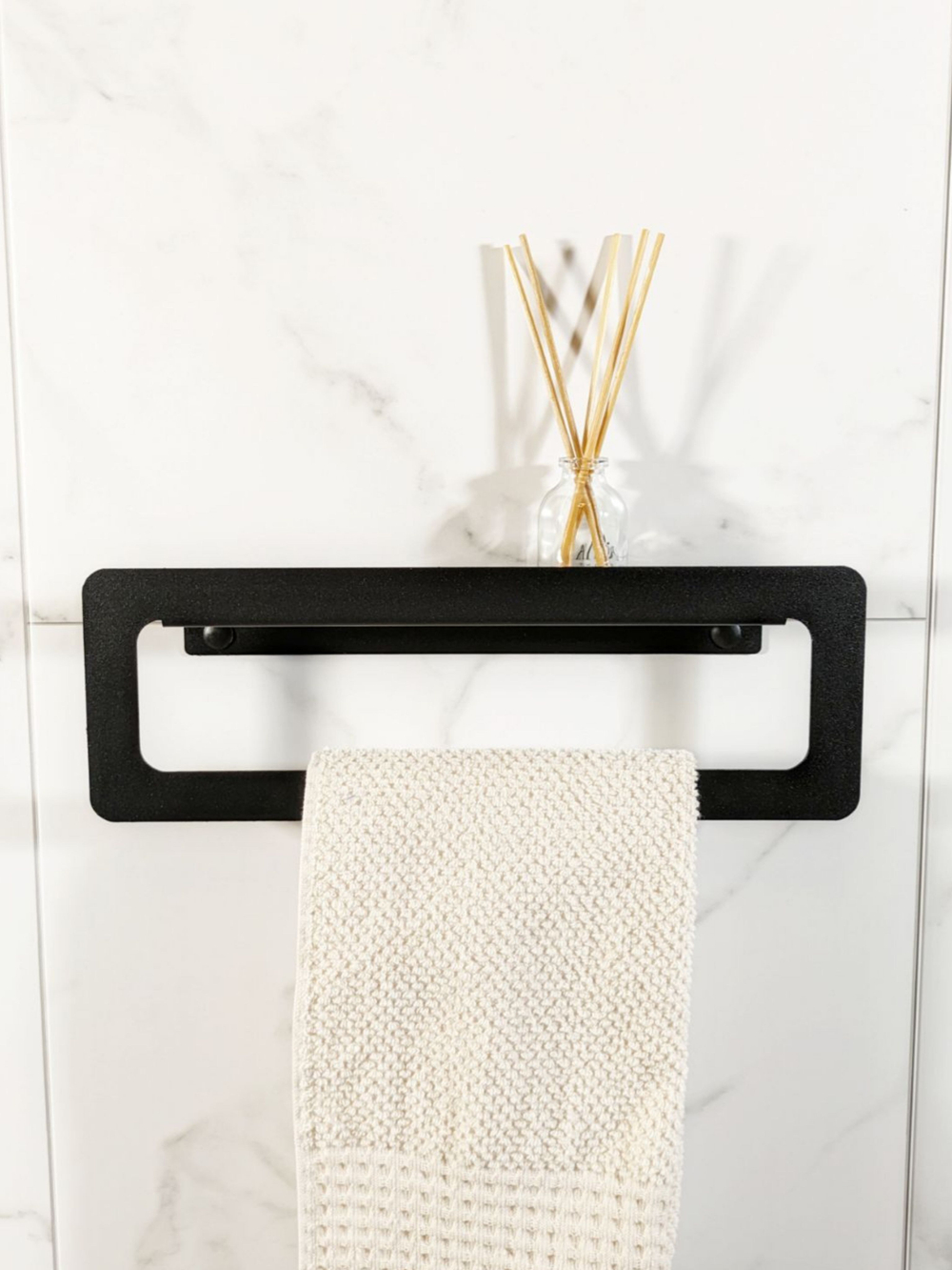 Держатель для полотенец MetaDec Qadrate 30см черный