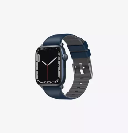 Ремешок Uniq 49/45/44/42мм Linus Airosoft Silicone Strap для Apple Watch Blue (Синий)