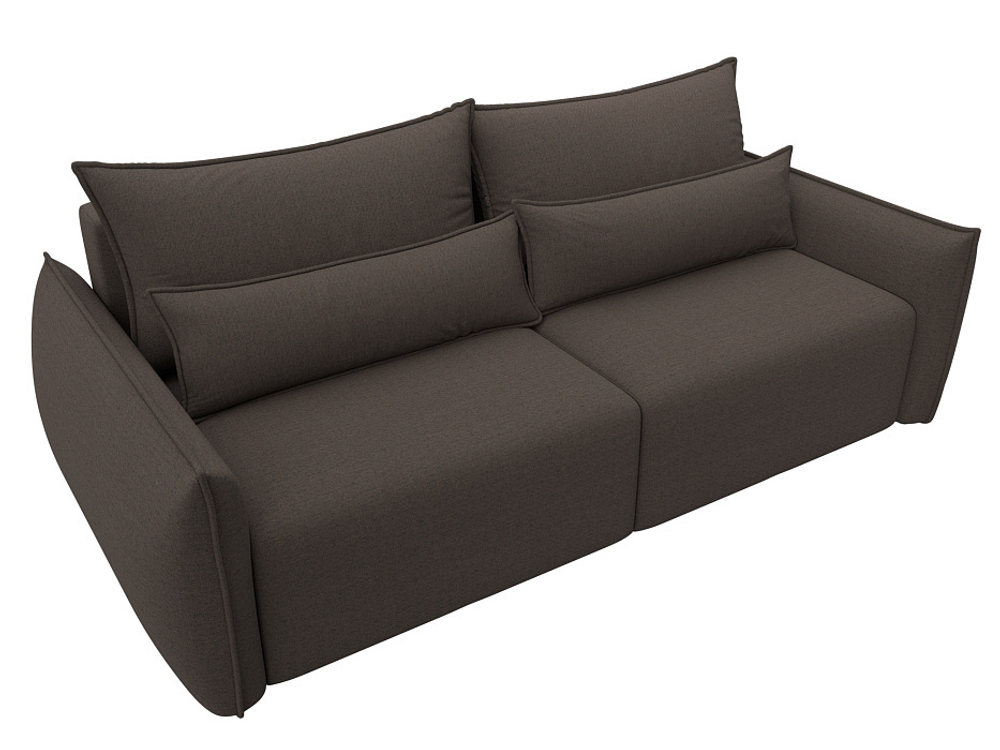 Диван прямой Лига-051 НПБ РОГОЖКА Амур 05 коричневый