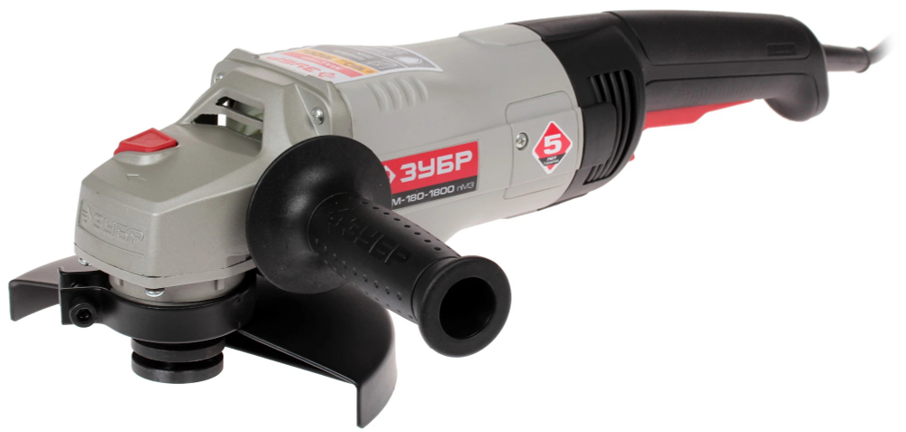 Машина шлифовальная угловая ЗУБР УШМ-180-1800 ПМ3