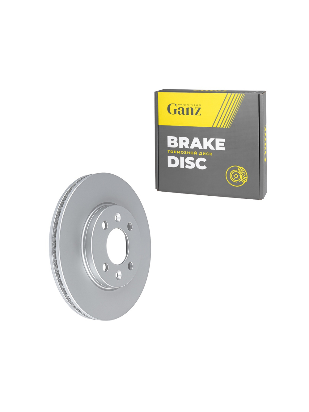 Диск тормозной передний с покрытием для SAAB 9000 2.0/2.3L (84-98) GANZ GIJ10440