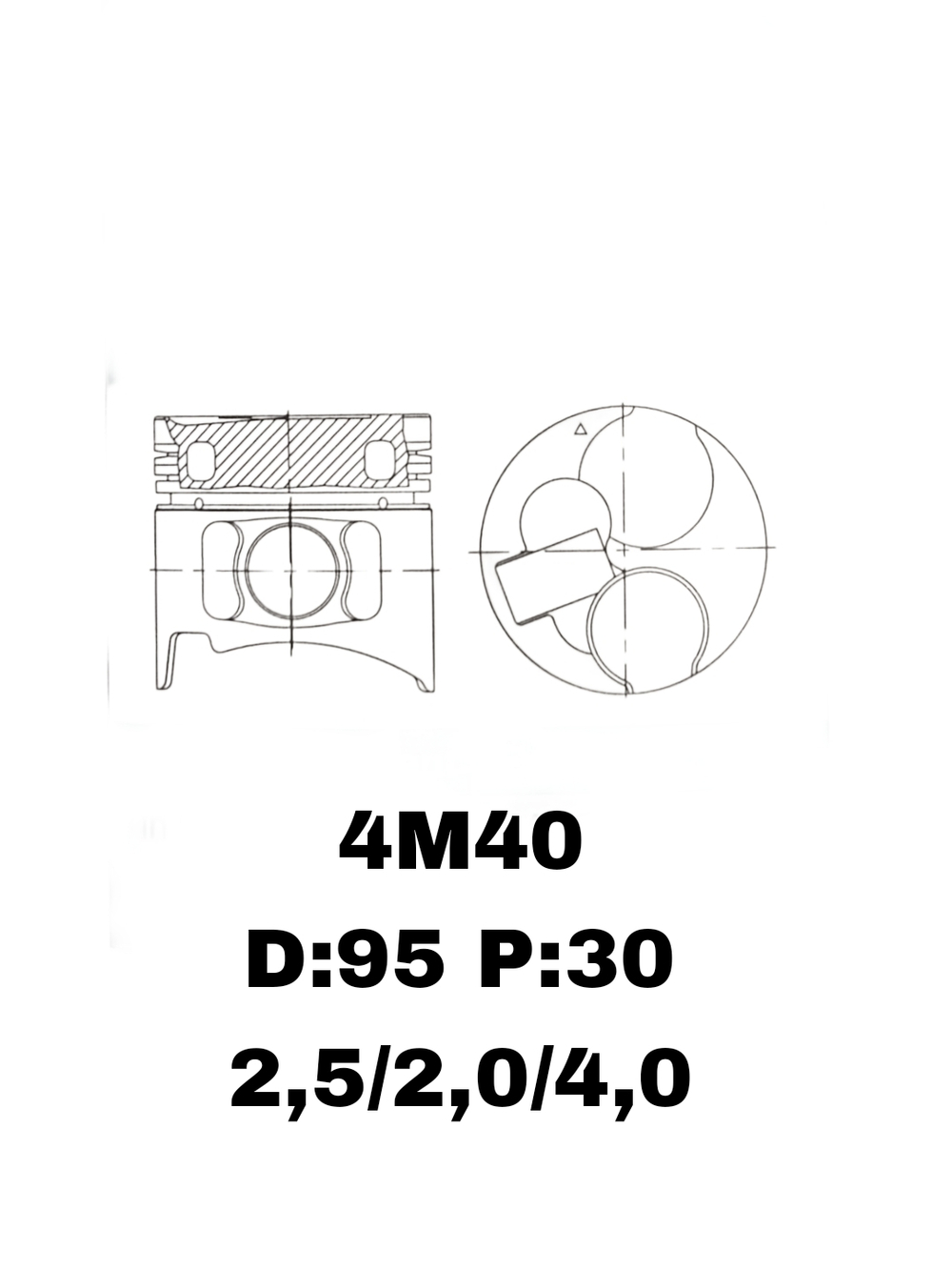 ПОРШНЯ 4M40