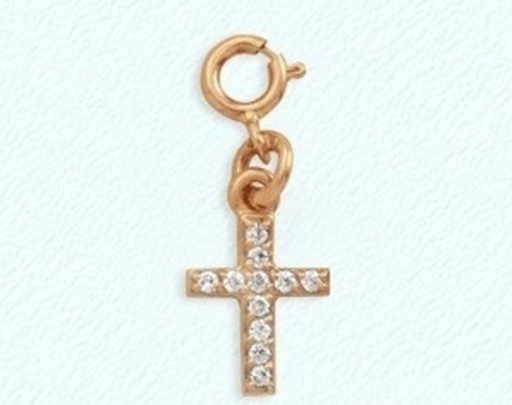 Подвеска из золота с фианитами