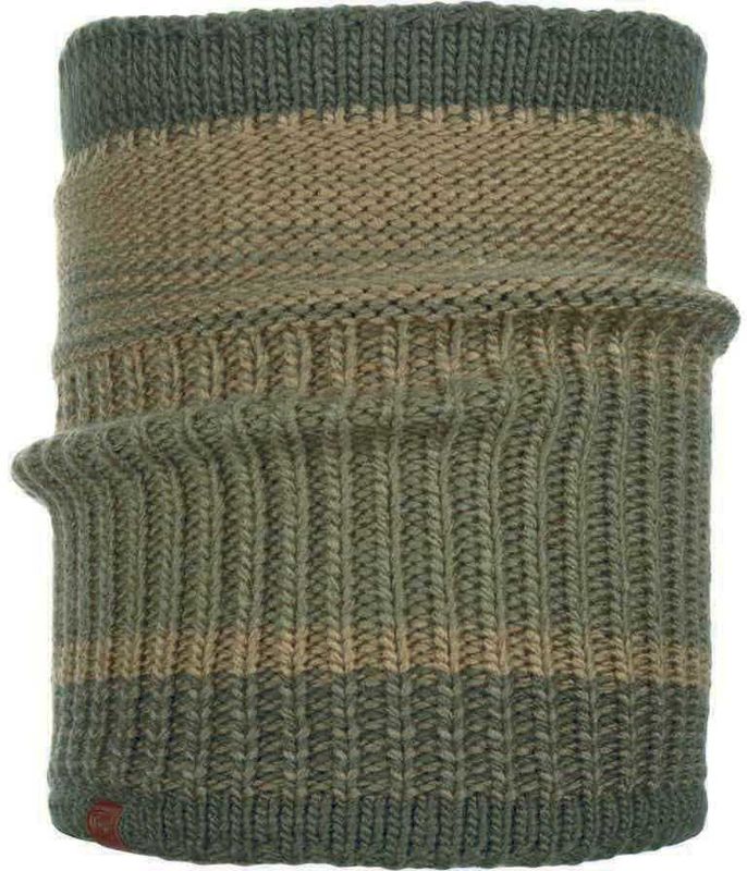 Шарф-труба вязаный с флисом Buff Neckwarmer Knitted Polar Borae Khaki Фото 1