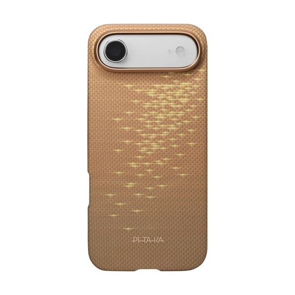Чехол Pitaka Edge Case для iPhone Air, Золотой блик | Golden Glint