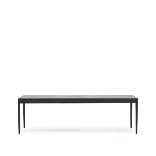 Раздвижной стол Lenon черный из шпона и массива дуба 160(240)x90 Испания 