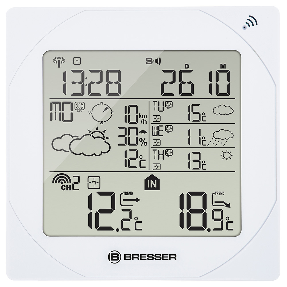 Метеостанция Bresser 4CAST MSW, белая