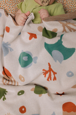 8060-212 Плед вязаный (морской)