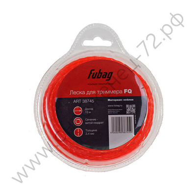 FUBAG Триммерная леска сечение витой квадрат L 15 м * 2.4 мм