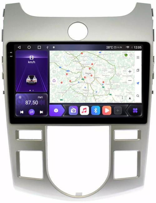 Магнитола для KIA Cerato 2 2008-2013 (климат) - Kuberg OL-9736-A QLed+2K, Android 12, Быстрая, CarPlay, 4G SIM-слот