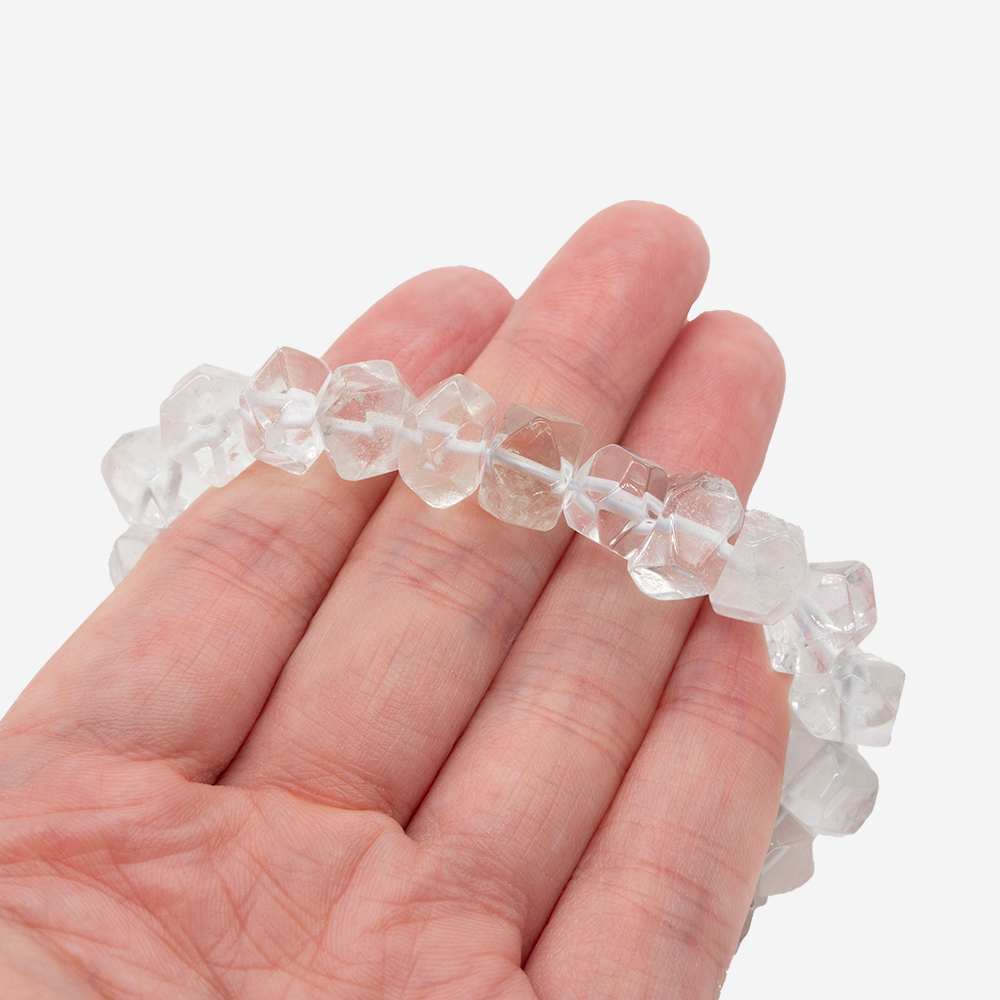 Горный хрусталь натуральный, фриформ, микроогранка 9-12*6-9мм