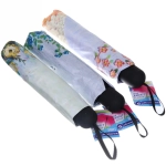 Зонт механический ветроустойчивый, матовая ручка «BESTzontik - ampir», микс 3 дизайна, длина 25см, d-110см