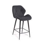 Стул полубарный Crystal, бархат серый 27