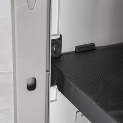 Уличный пластиковый шкаф Toomax Woody's XL Shelves Light Grey