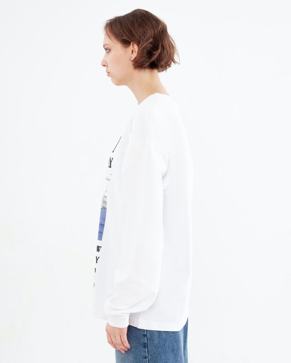 Лонгслив Artem x Kuzma I want to fly away белый