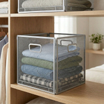 Корзина декоративная "Сomfort", 33х33х32, серый, сталь