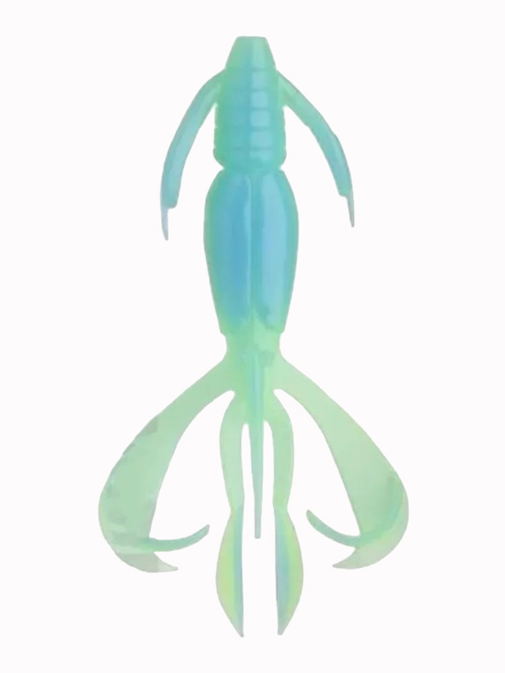 Приманка силиконовая Keitech Crazy Flapper 3.6", 6,6г, цвет #101 Green Pumpkin PP., 3 упаковки по 7 штук