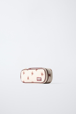 ZARA ШКОЛЬНЫЙ ПЕНАЛ С МИШКАМИ, ЭКРЮ