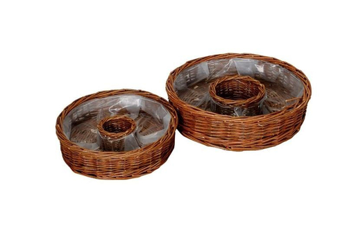 Набор из 2-х кашпо "Натура" 7х25см / 8х30см