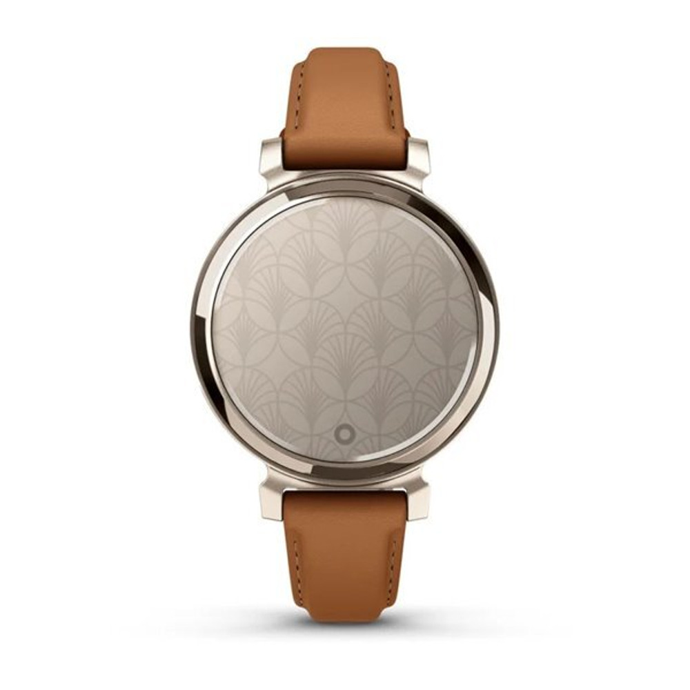 Смарт Часы Garmin Lily 2 Classic кремово-золотистые со смуглым кожаным ремешком