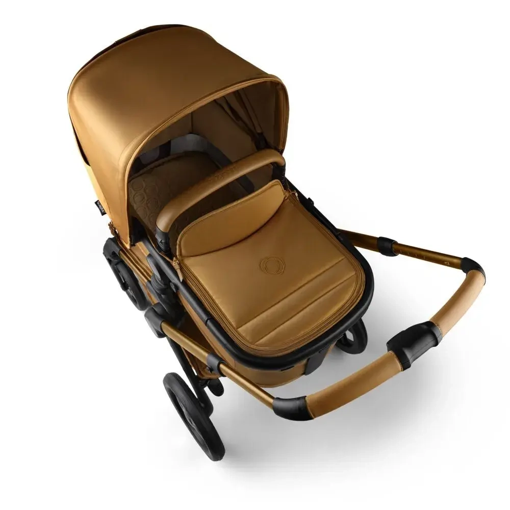 Коляска 2 в 1 Bugaboo Fox 5 Complete Noir Limited Edition Amber Glow