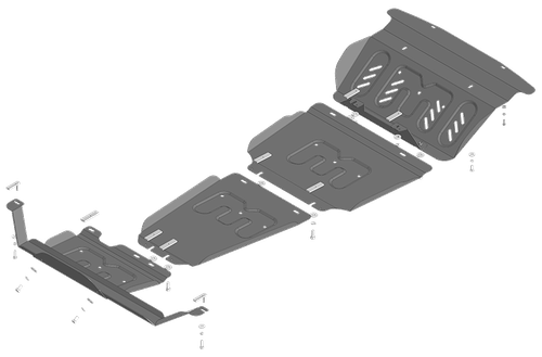 Защита стальная 2 мм Р,Д,КПП,РК JAC T8 MOTODOR.78303